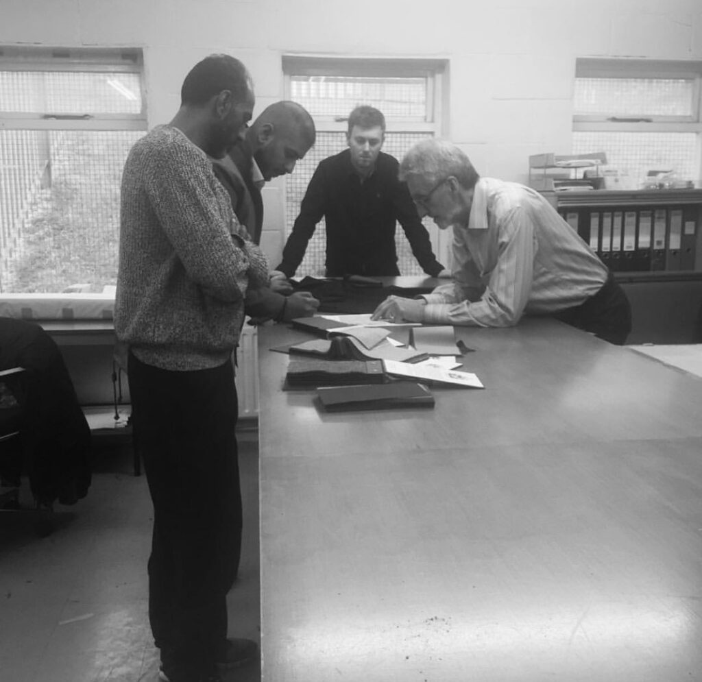 Fabric meeting in Huddersfield, England