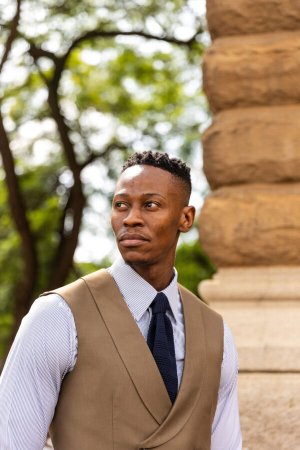 3-Piece Military brown classic cut suit - Image 7