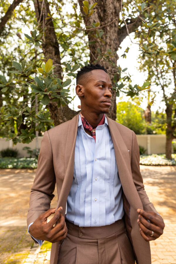 Giza Cotton Pleated Tux Shirt